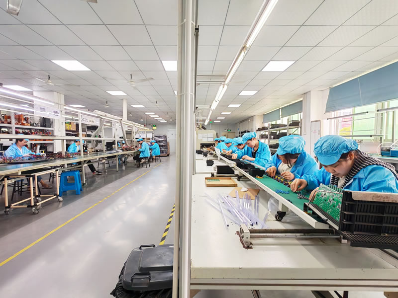 DIP plug-in wave soldering production line