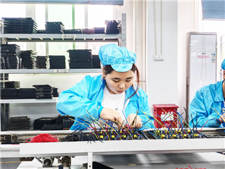 DIP plug-in wave soldering production line
